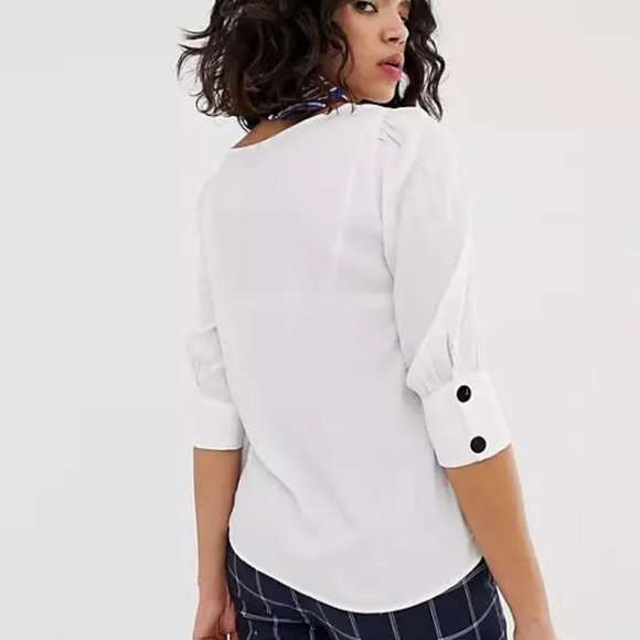 Vero Moda Button Sleeve Top: Size S - Picture 2 of 12